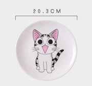 Cartoon Cat Western-style Ceramic Plate