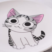 Cartoon Cat Western-style Ceramic Plate