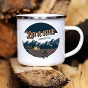 Caravan Printed Camper Mugs Camping Enamel Mug Adventure