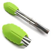 Silicone Kitchen Cooking Salad Utensils BBQ Clip Stainless