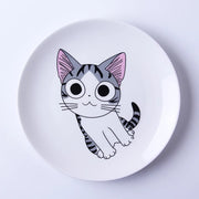 Cartoon Cat Western-style Ceramic Plate