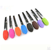 Silicone Kitchen Cooking Salad Utensils BBQ Clip Stainless