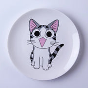 Cartoon Cat Western-style Ceramic Plate